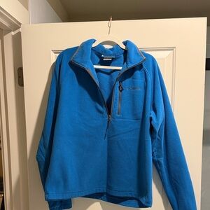 Columbia Men's Zip-Up Blue Sweater